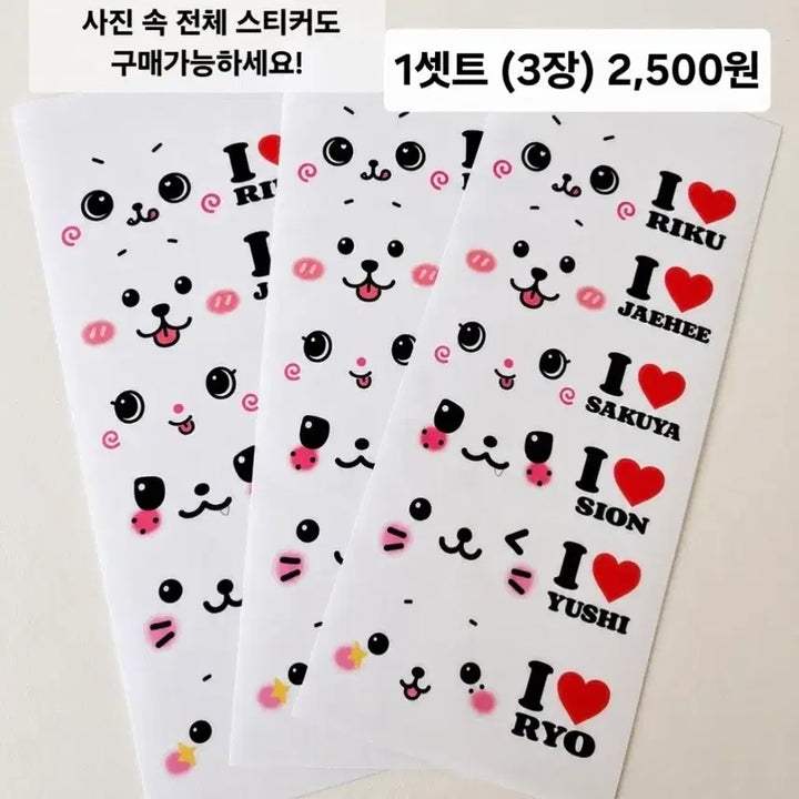[BUNJANG] NCT Wish Wish Doll Face Sticker Set / (할인중, 후기인증) 엔시티위시 위시돌 얼굴 스티커 비공굿