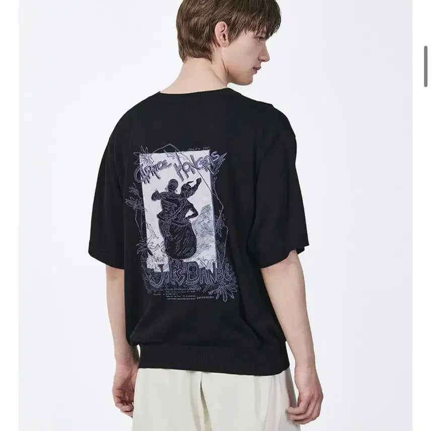 [BUNJANG] Ziozia Embroidery Knit Short Sleeve T-Shirt / [ 새제품]지오송지오 자수 엠브로이드 니트 반팔