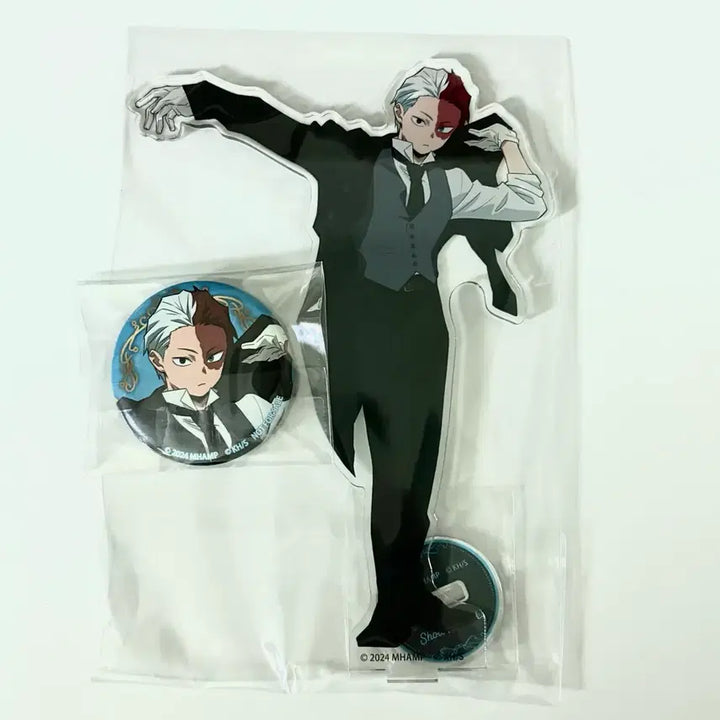 [BUNJANG] My Hero Academia Todoroki Shoto Your Next Acrylic Stand &amp; Can Badge Set / 반택포)히로아카 토도로키 쇼토 유어넥스트 특전 아크릴스탠드/캔뱃지