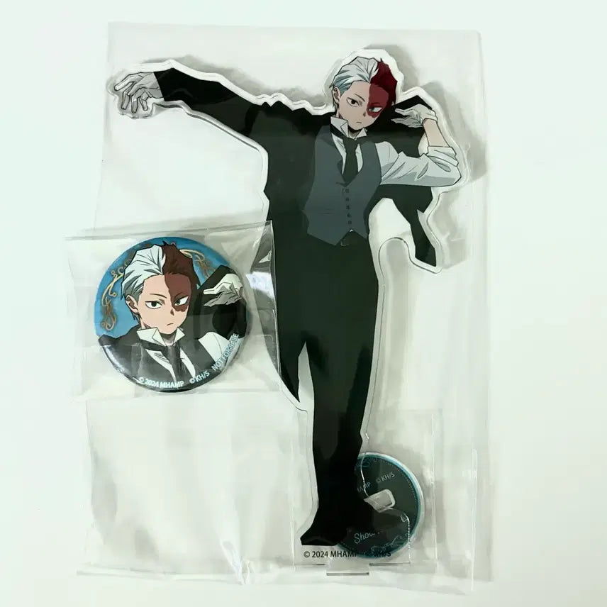 [BUNJANG] My Hero Academia Todoroki Shoto Your Next Acrylic Stand &amp; Can Badge Set / 반택포)히로아카 토도로키 쇼토 유어넥스트 특전 아크릴스탠드/캔뱃지