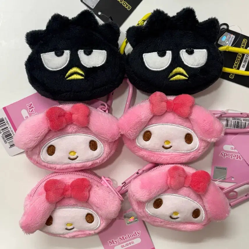 [BUNJANG] Sanrio Badtz-Maru Carabiner Mini Pouch / 희귀한 배드바츠마루 카라비너 미니 파우치 | 에어팟 케이스 키링