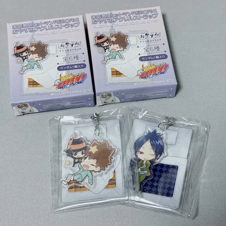 [BUNJANG] Reborn! Hitman Reborn! Oyasumi Random Keychain Set (Tsuna &amp; Mukuro) / [일괄] 가정교사히트맨리본 가히리 오야스미 랜덤 키링 2종