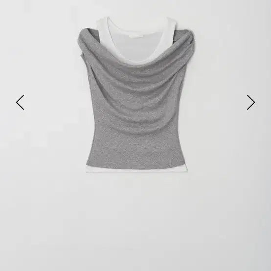 [BUNJANG] Leeds Rosy Layered T-Shirt - Grey / Leeds 리즈 로지 레이어드 티셔츠 그레이