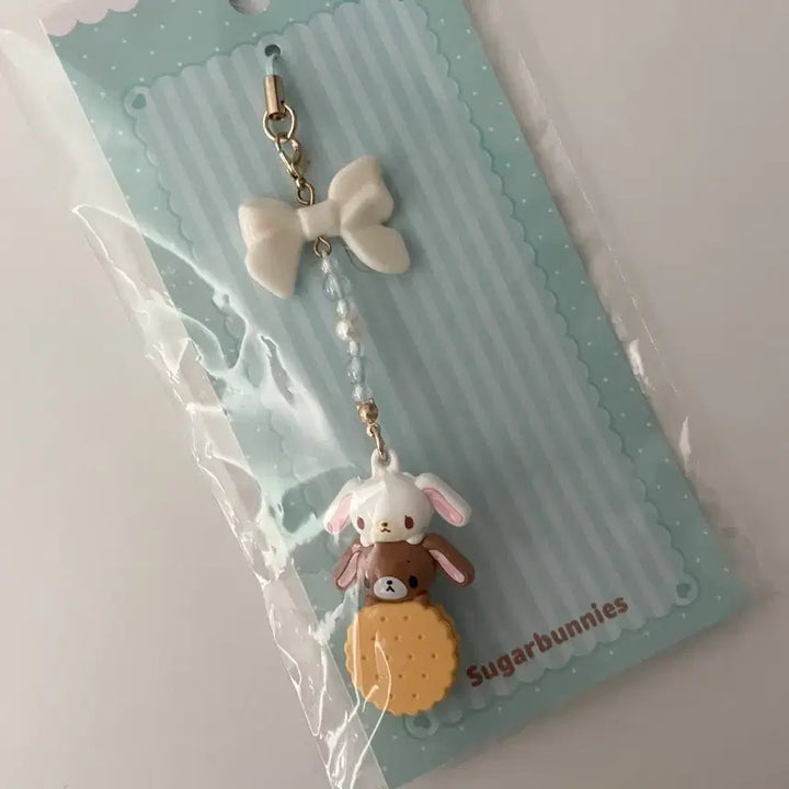 [BUNJANG] Sugarbunnies Biscuit Beads Keyring Strap / 슈가바니즈 비스킷 비즈 키링 스트랩