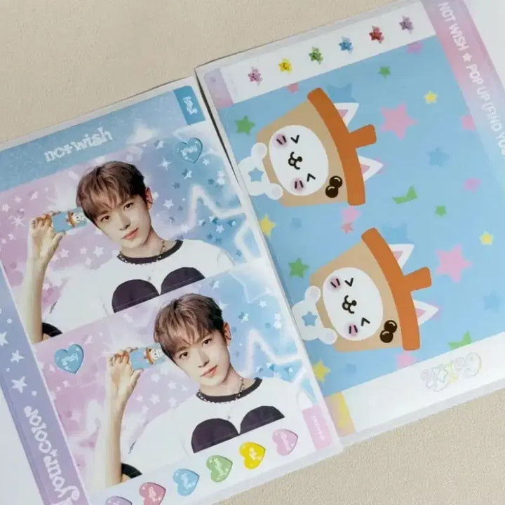 [BUNJANG] NCT WISH YUSHI Bubble Cat Card Sticker Set Bundle / 컬러팝업 유우시 버블냥 카드스티커 양도
