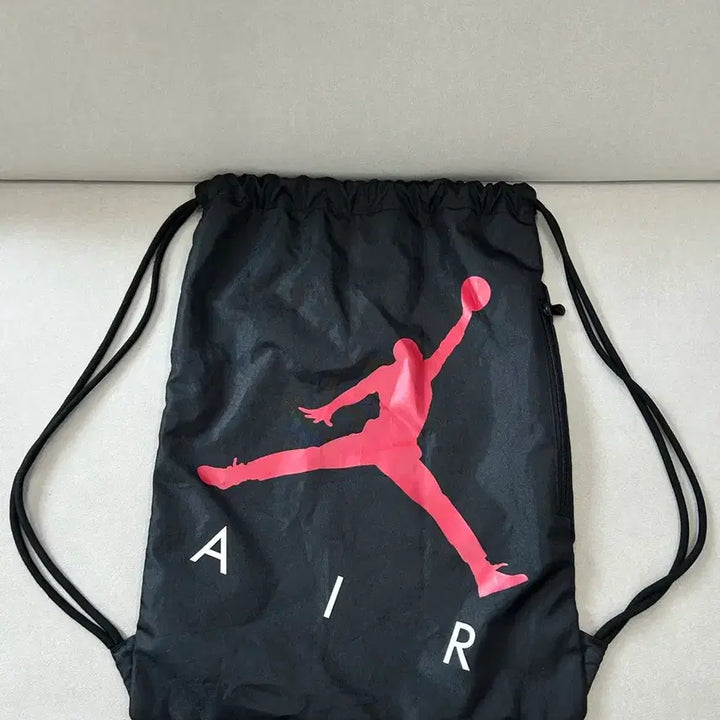 [BUNJANG] Jordan Air Drawstring Bag Black / 조던 에어 드로우 스트링 백 검정