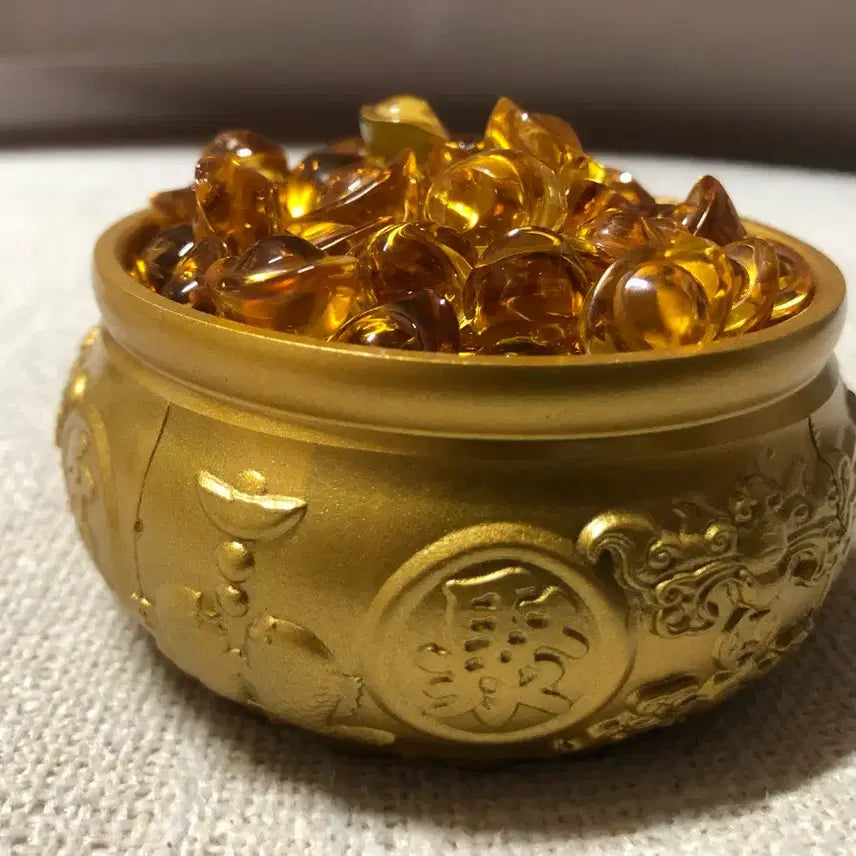 [BUNJANG] Gold Coins Treasure Pot Ornament / 금화 황금 보물단지 장식
