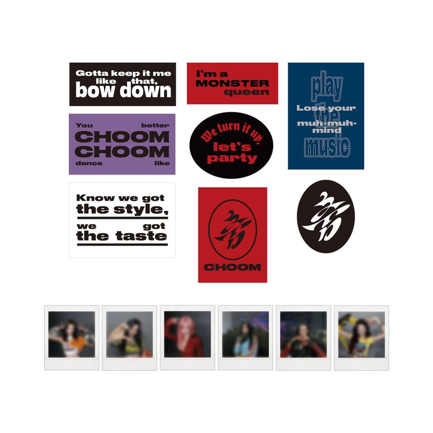[BUNJANG] BABYMONSTER LYRICS STICKER + INSTANT PHOTO / 베이비몬스터 LYRICS STICKER + INSTANT PHOTO 베몬