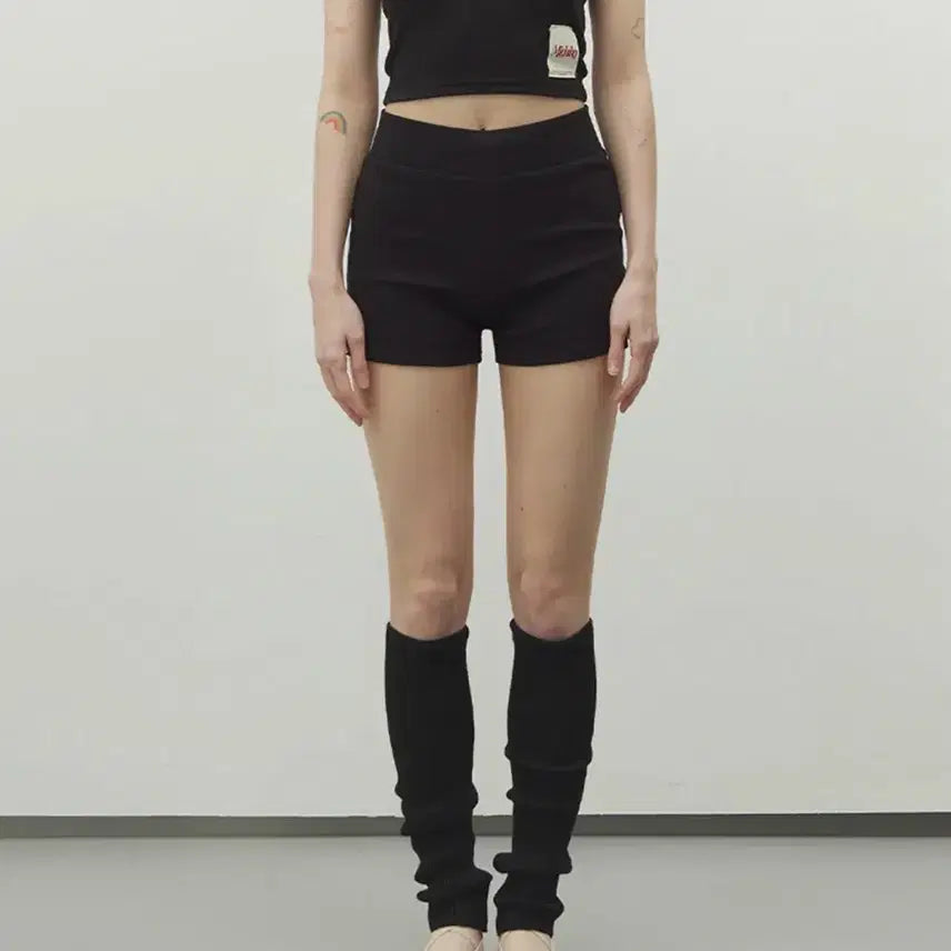 [BUNJANG] Michiko London Ribbed Shorts Black L / 미치코런던 골지 쇼츠 블랙 L
