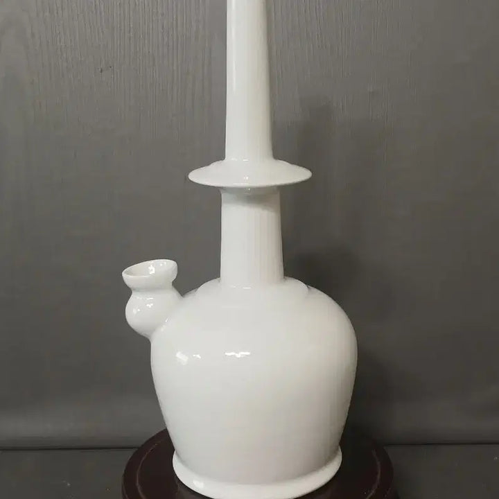 [BUNJANG] Yuk San Kim Young Soo White Porcelain Vase / 백자 정병 앤틱 소품.육산 김영수