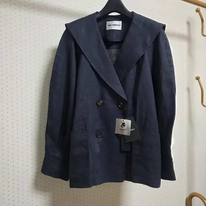 [BUNJANG] Karl Lagerfeld Navy 100% Wool Jacket (New) / 칼라거펠트 마자켓77~88사이즈(새상품)