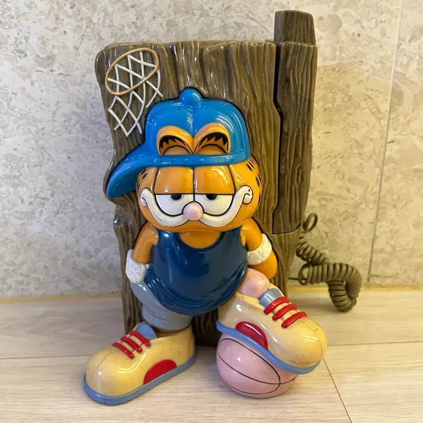 [BUNJANG] Garfield Vintage Rotary Phone Interior Prop / 고전문구 가필드 전화기 빈티지 인테리어 소품