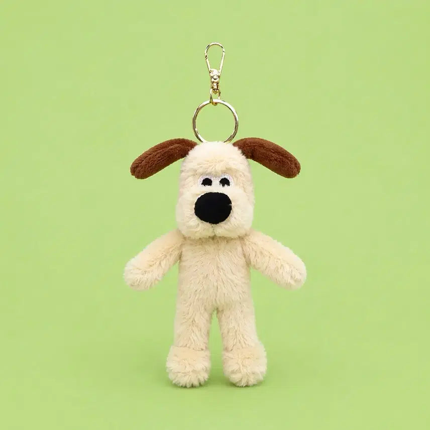 [BUNJANG] Wallace &amp; Gromit Gromit Plush Keychain 12cm / 월레스와그로밋 그로밋 정품 인형 키링 12cm 판매