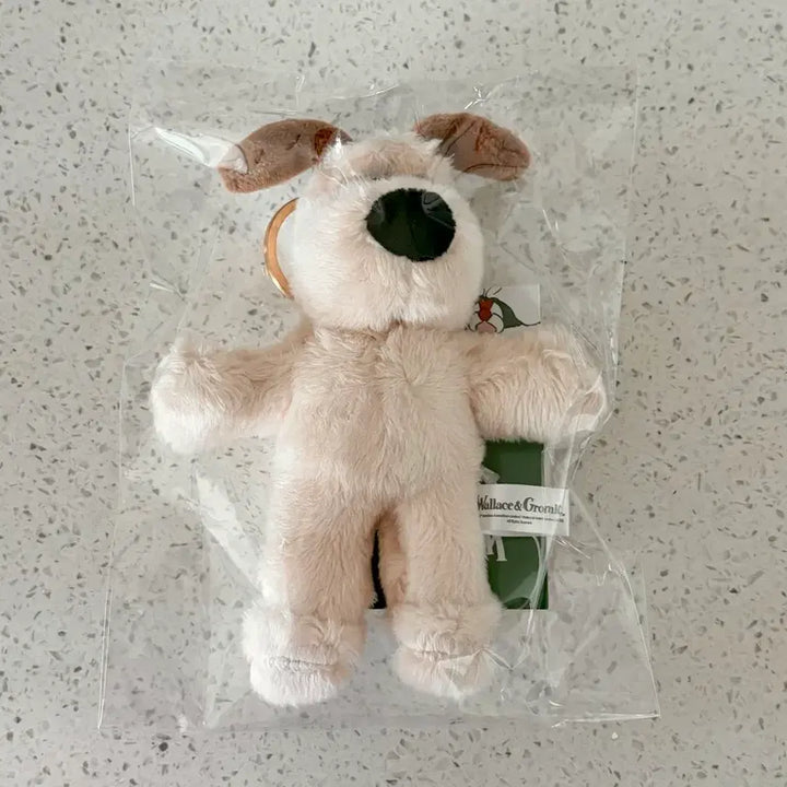 [BUNJANG] Wallace &amp; Gromit Gromit Plush Keychain 12cm / 월레스와그로밋 그로밋 정품 인형 키링 12cm 판매