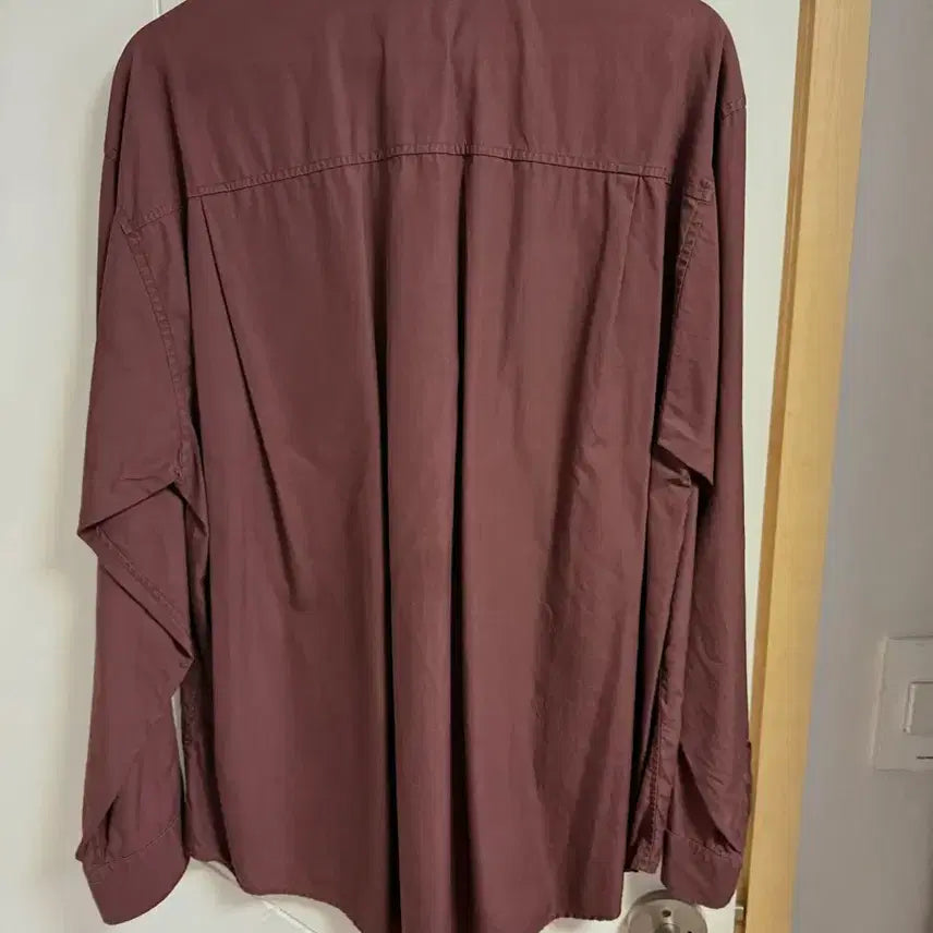 [BUNJANG] Auralee Deep Wine Cotton Shirt Size 4 / Auralee 오라리 딥와인 면셔츠 4사이즈