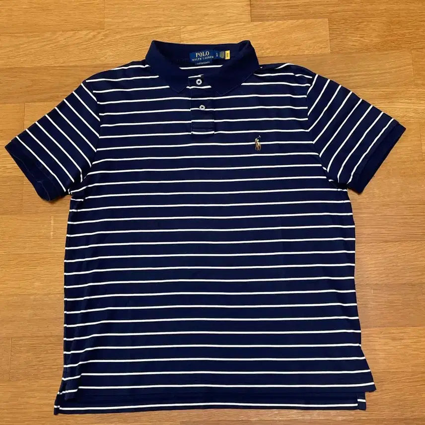 [BUNJANG] Polo Ralph Lauren Striped Rugby Polo Shirt L Size / 폴로 스트라이프 럭비 카라티