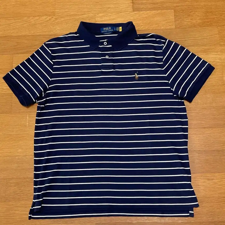 [BUNJANG] Polo Ralph Lauren Striped Rugby Polo Shirt L Size / 폴로 스트라이프 럭비 카라티