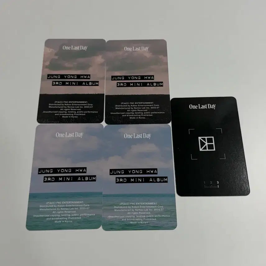 [BUNJANG] CNBLUE Jung Yong Hwa Album Photocard / 씨엔블루 CNBLUE 정용화 앨범 포카 일괄