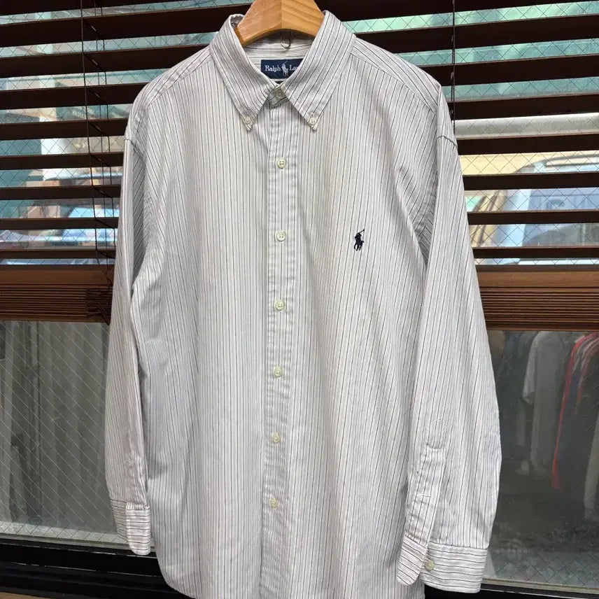 [BUNJANG] Polo Ralph Lauren Striped Button-Down Shirt / Polo Ralph Lauren 폴로 랄프 로렌 스트라이프 버튼다운 셔츠