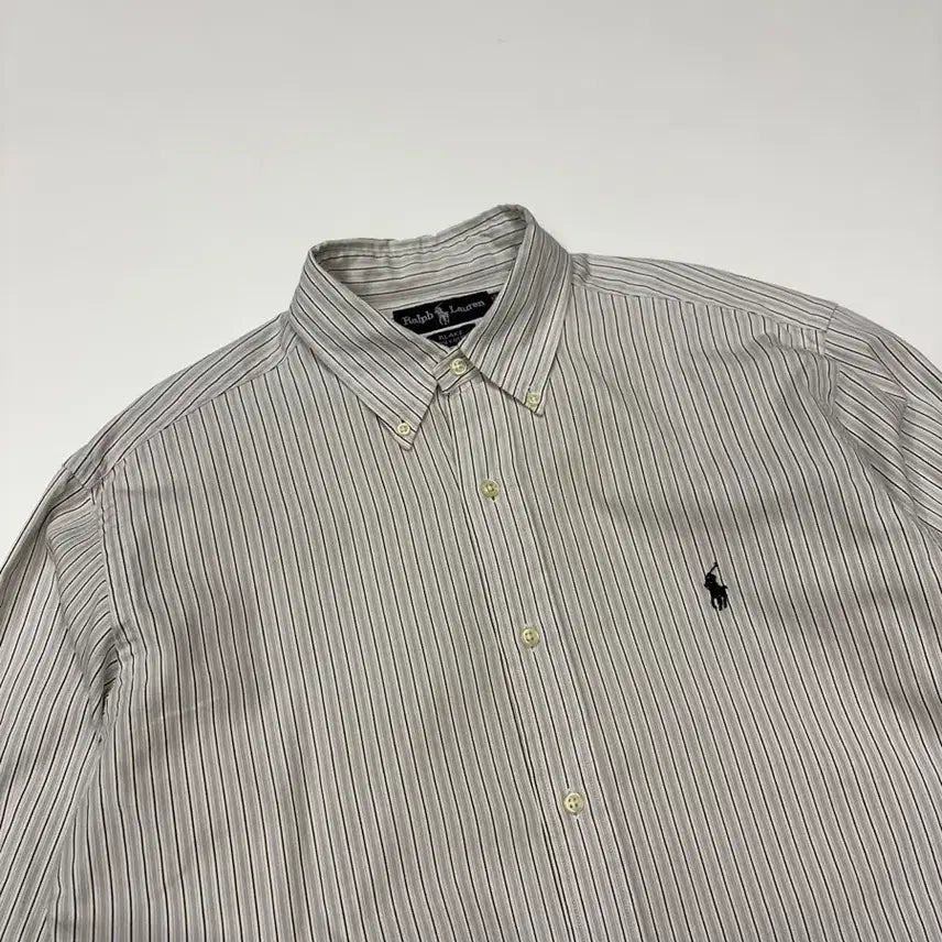 [BUNJANG] Polo Ralph Lauren Striped Button-Down Shirt / Polo Ralph Lauren 폴로 랄프 로렌 스트라이프 버튼다운 셔츠