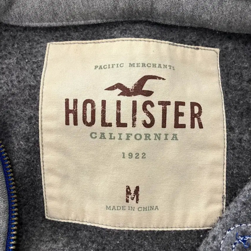 [BUNJANG] Hollister Grey Zip-Up Hoodie / 168 홀리스터 후드집업