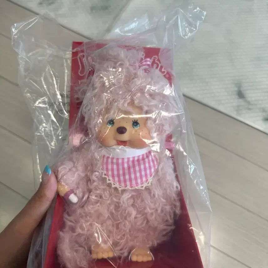 [BUNJANG] Monchhichi Mokomoko Curly Monchhichi Plush / 택포 새상품!) 몬치치 모코모코 곱슬 몬치치