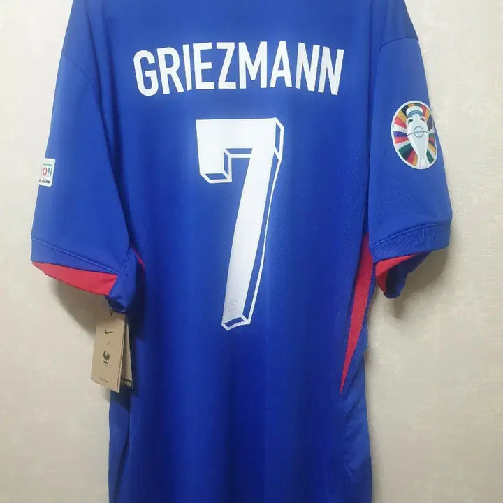 [BUNJANG] France National Team Griezmann Replica Home Jersey 2024-26 - Official Patches - International XL / (새제품) 24-26 그리즈만 홈 프랑스 레플리카 유니폼 풀오피셜 패치