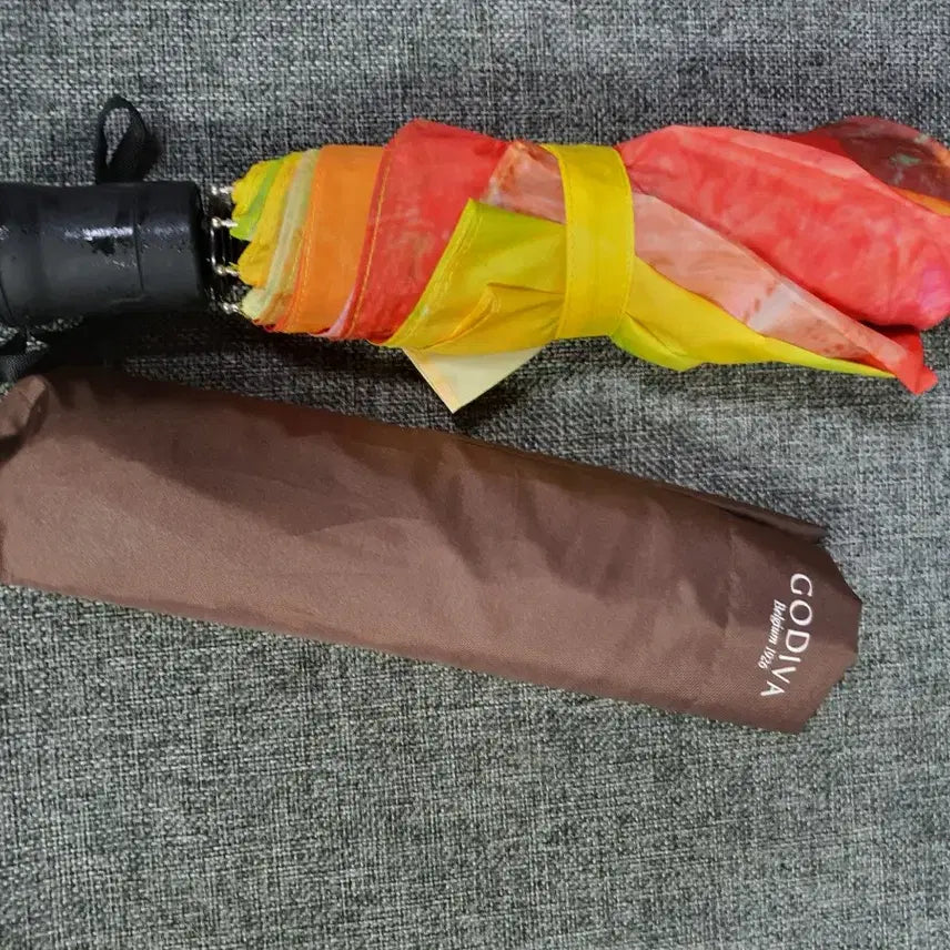 [BUNJANG] Godiva 1926 Belgian Pattern Folding Umbrella/Parasol / 명품 고디바   벨기에 1926 패턴 우산,양산