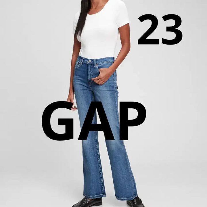 [BUNJANG] GAP Washwell High-Rise 70s Flare Denim Jeans (23-inch) / GAP 갭 워시웰 하이라이즈 70s 플레어 데님 23인치