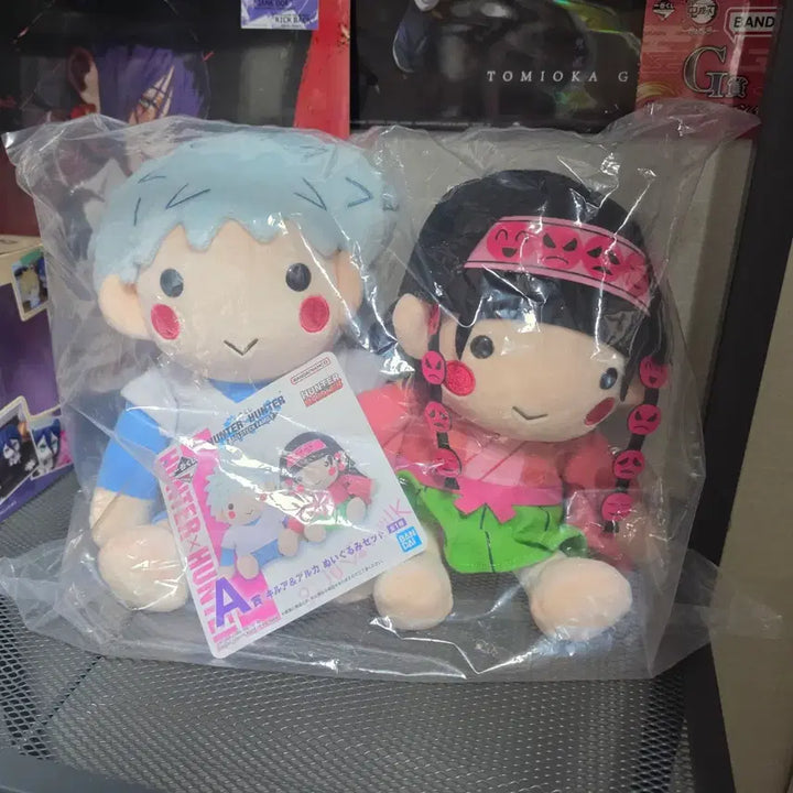 [BUNJANG] Hunter x Hunter Ichiban Kuji Lottery Prize A Killua Alluka Doll Set / (반택포5) 헌터헌터 제일복권 쿠지 A상 키르아 아르카 인형