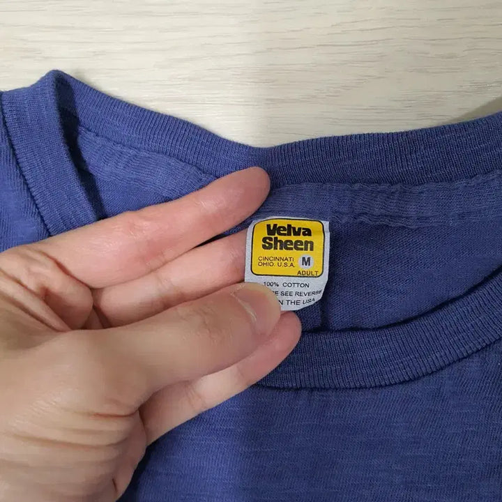 [BUNJANG] Velva Sheen Yellow Label T-Shirt / 벨바쉰 velva sheen 옐로우 라벨 반팔