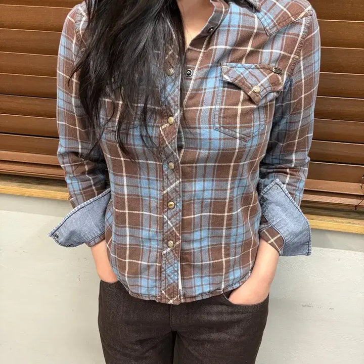 [BUNJANG] SHANE Western Tartan Check Shirt / SHANE 쉐인 진 웨스턴 타탄체크 셔츠