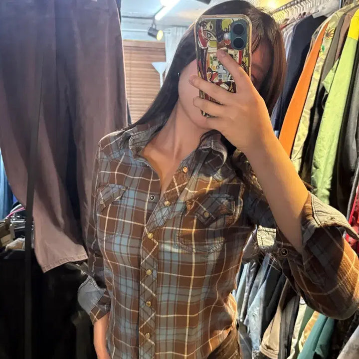 [BUNJANG] SHANE Western Tartan Check Shirt / SHANE 쉐인 진 웨스턴 타탄체크 셔츠