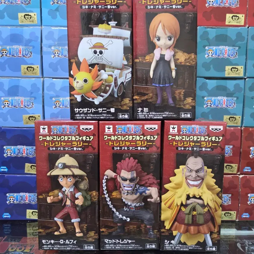 [BUNJANG] One Piece World Collectable Treasure Rally Sunny-go Ver. Set / [월콜 WCF] 원피스 월콜 트레져랠리 (써니호.ver) 판매 / 새상품