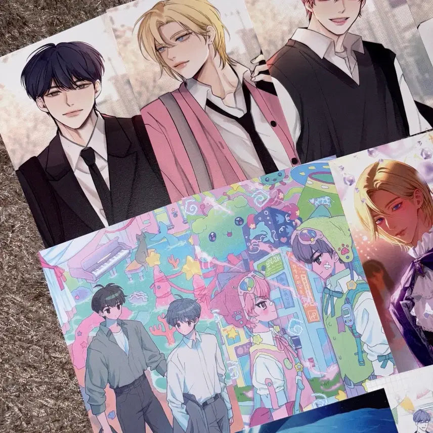 [BUNJANG] PLAVE Yeong-o &amp; WooChu-jin Unofficial Fan Art Postcard Bundle Set / 플레이브 영오님 우츄진님 외 비공식 비공굿 엽서 13장 일괄