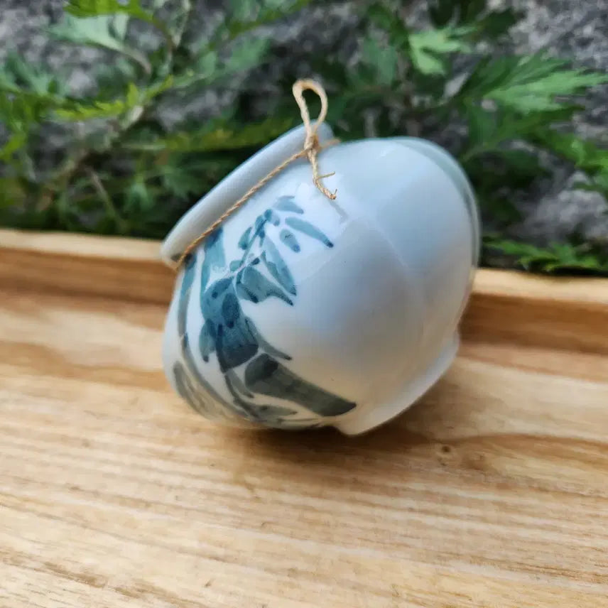 [BUNJANG] Baekja Cheonghwa Jukmun Tea Jar / 백자청화  죽문차호