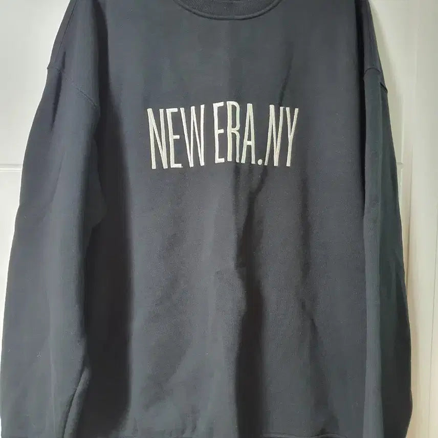[BUNJANG] New Era NY Sweatshirt Black XXL / 뉴에라 NY 맨투맨 검정 XXL