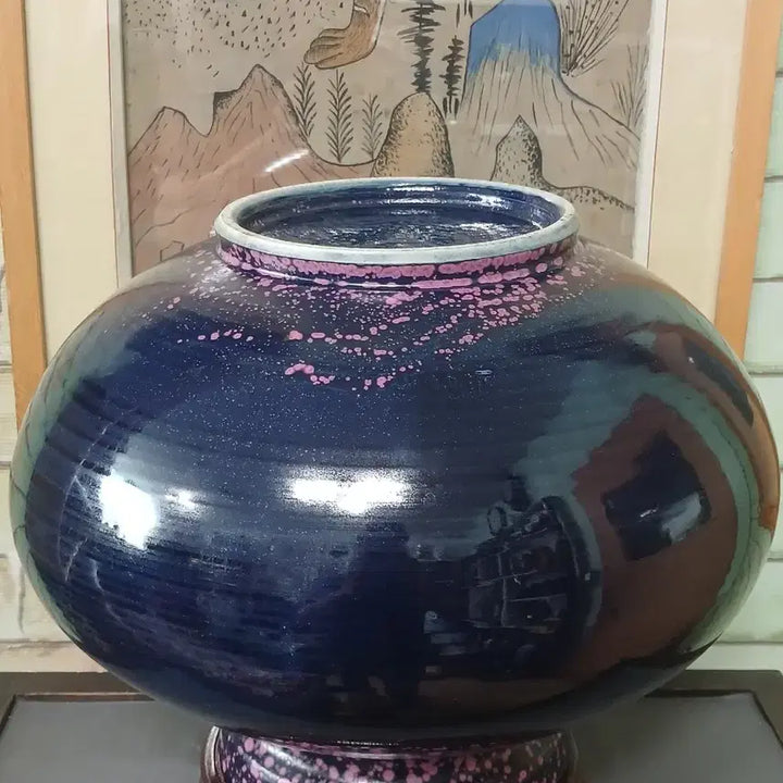 [BUNJANG] Donggok Kim Jung-muk Celadon Vase / 남유 결정유 화병.동곡 김정묵