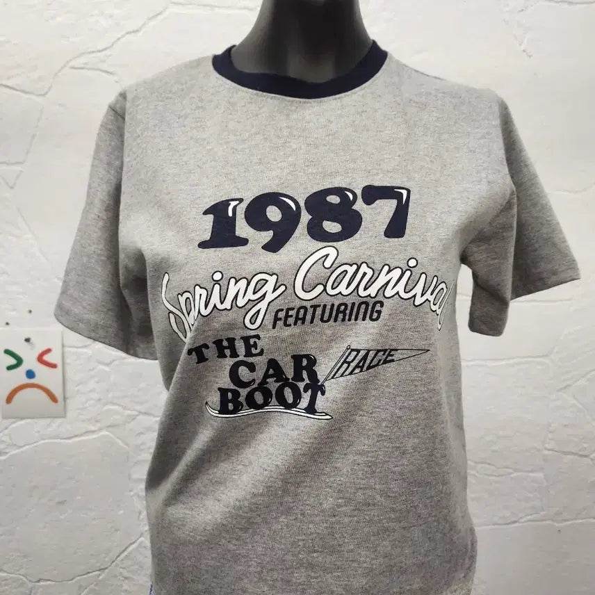 [SOLD OUT] 레터링크롭 반팔티 (새상품)