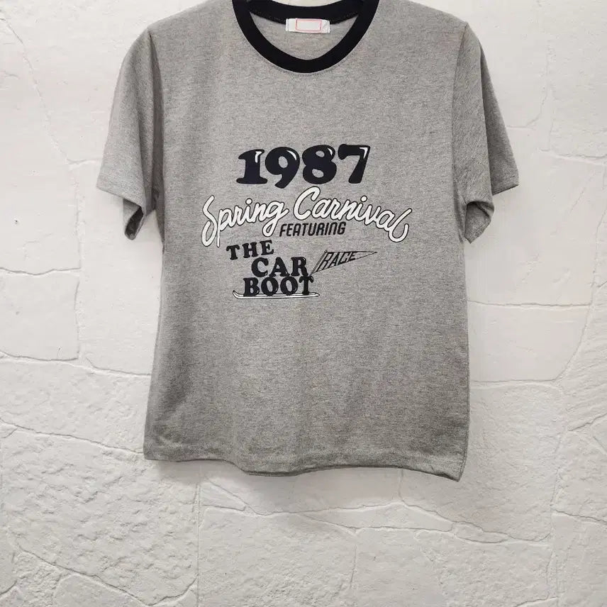 [SOLD OUT] 레터링크롭 반팔티 (새상품)