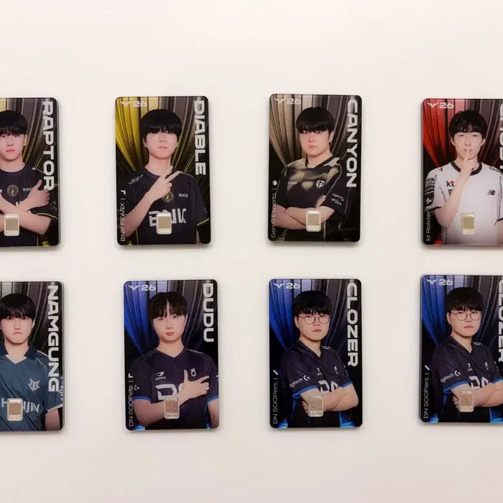 [BUNJANG] LCK Player Silver Cards (Raptor, Diable, Canyon, Ghost, Namgung, Dudu, Clozer) / LCK 조폐공사 실버카드 랩터, 디아블, 캐니언,고스트,남궁,두두