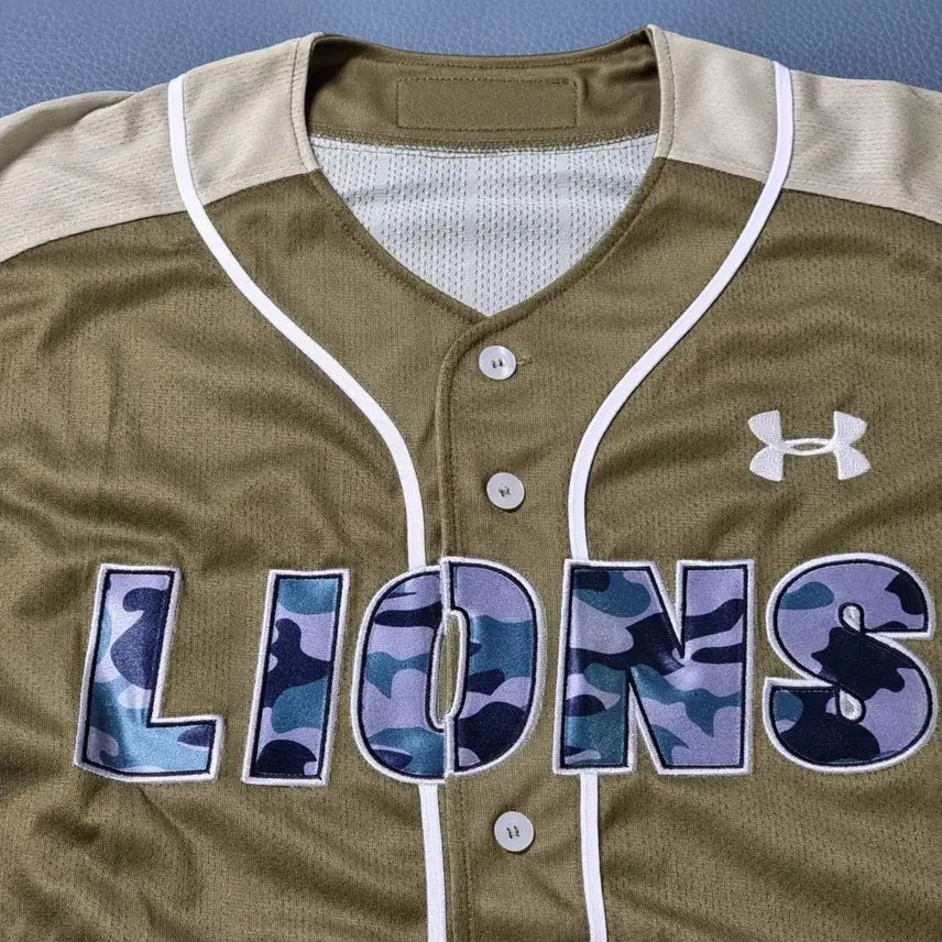 [BUNJANG] Samsung Lions 2023 Player Issued Under Armour Military Uniform Size 110 No Marking / 삼성 라이온즈 23 선수 지급용 언더아머 밀리터리 유니폼 110 노마킹