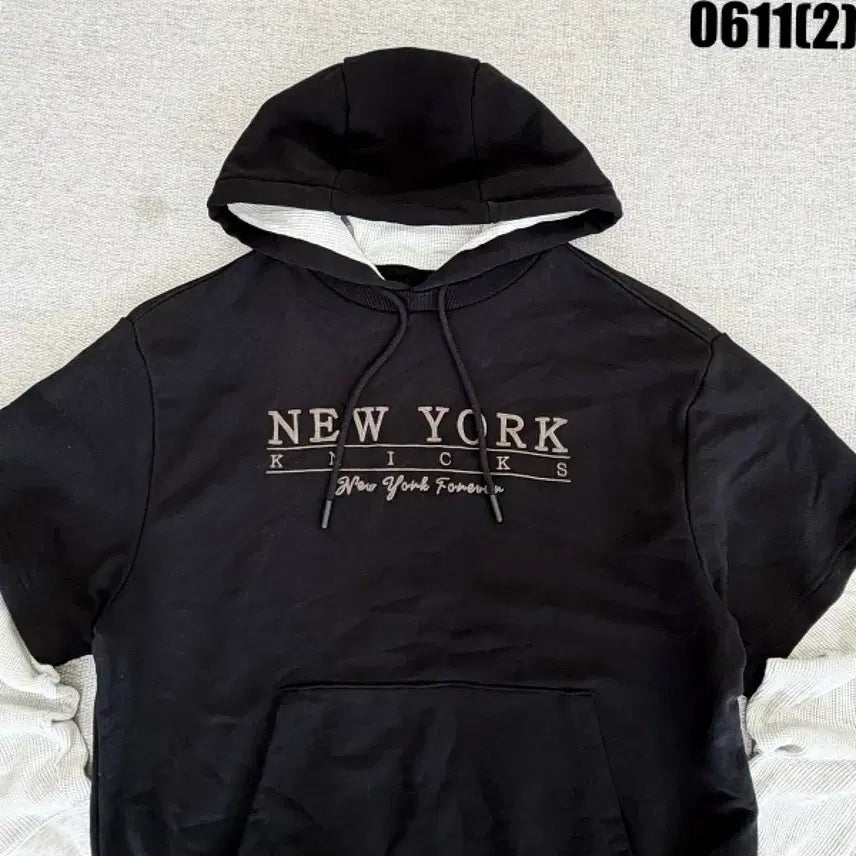 [BUNJANG] NBA New York Layered Long Sleeve T-Shirt / NBA 뉴욕 반팔 후드티 롱슬리브 레이어드 M 0611