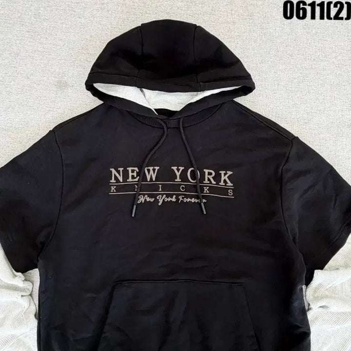 [BUNJANG] NBA New York Layered Long Sleeve T-Shirt / NBA 뉴욕 반팔 후드티 롱슬리브 레이어드 M 0611