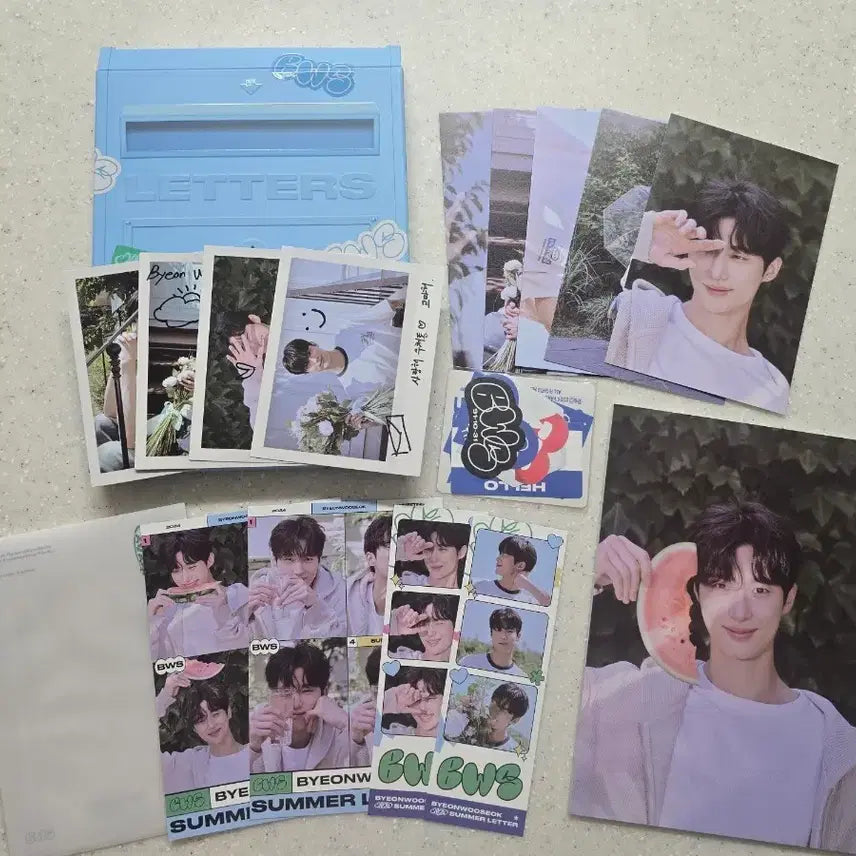 [BUNJANG] Byeon Woo Seok Summer Letter Postbox Lucky Draw Photocard Holder / 변우석 썸머레터 포스트박스(아크릴키링 덤)