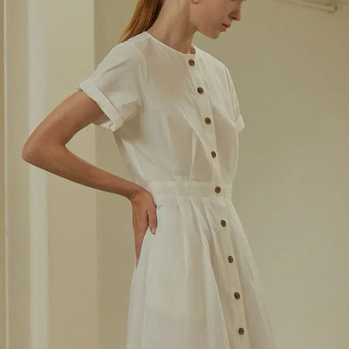 [BUNJANG] Mango Many Please Venice Button Dress / 망고매니플리즈 베니스 버튼 원피스