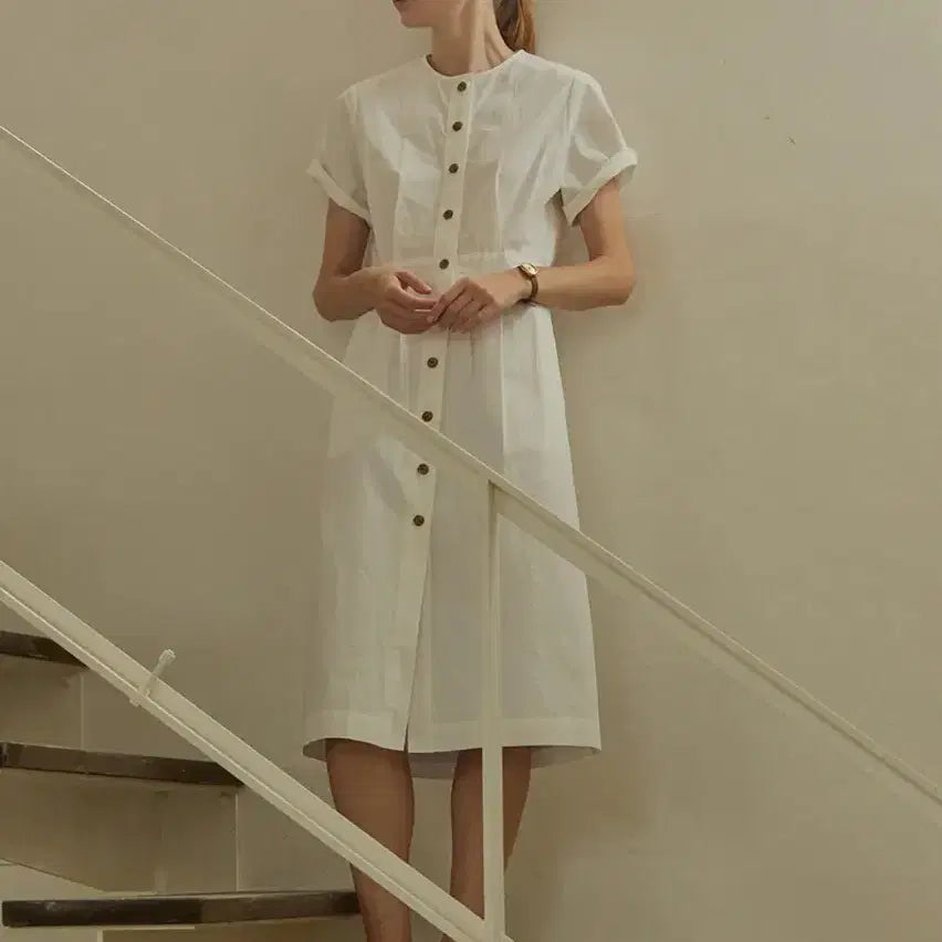 [BUNJANG] Mango Many Please Venice Button Dress / 망고매니플리즈 베니스 버튼 원피스
