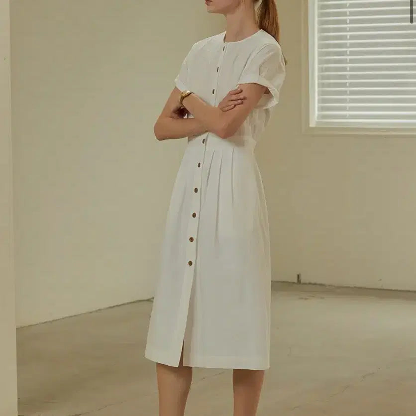 [BUNJANG] Mango Many Please Venice Button Dress / 망고매니플리즈 베니스 버튼 원피스