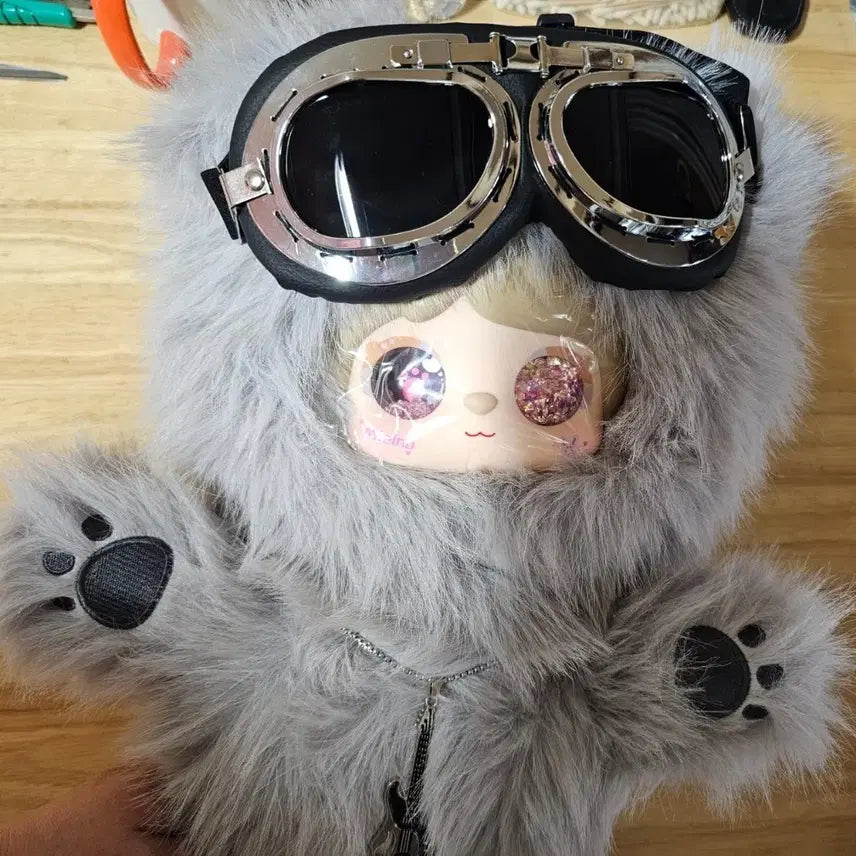 [BUNJANG] Mielno Size 600 Wolf Goggle Plushie Set / 미엘노 600사이즈 늑대고글이