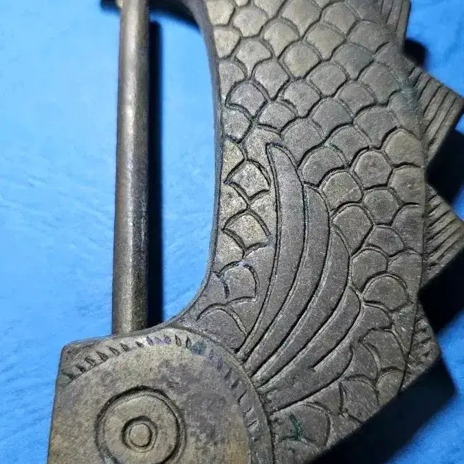 [BUNJANG] Antique Fish-Shaped Lock / 옛날 물고기 모양 앤틱 자물쇠